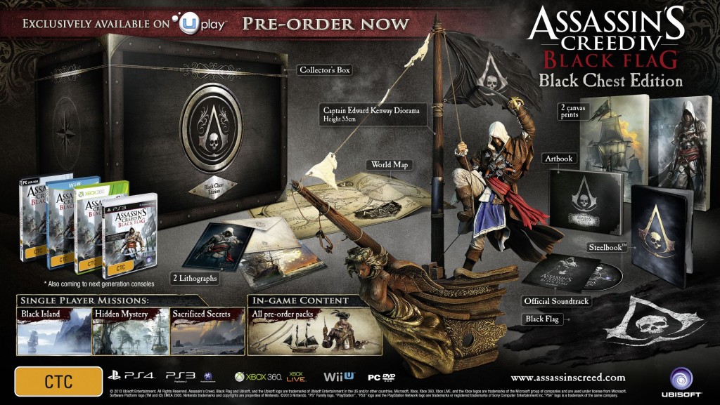 Assassin’s Creed IV: Black Flag Collector’s Editions Unveiled – Capsule ...