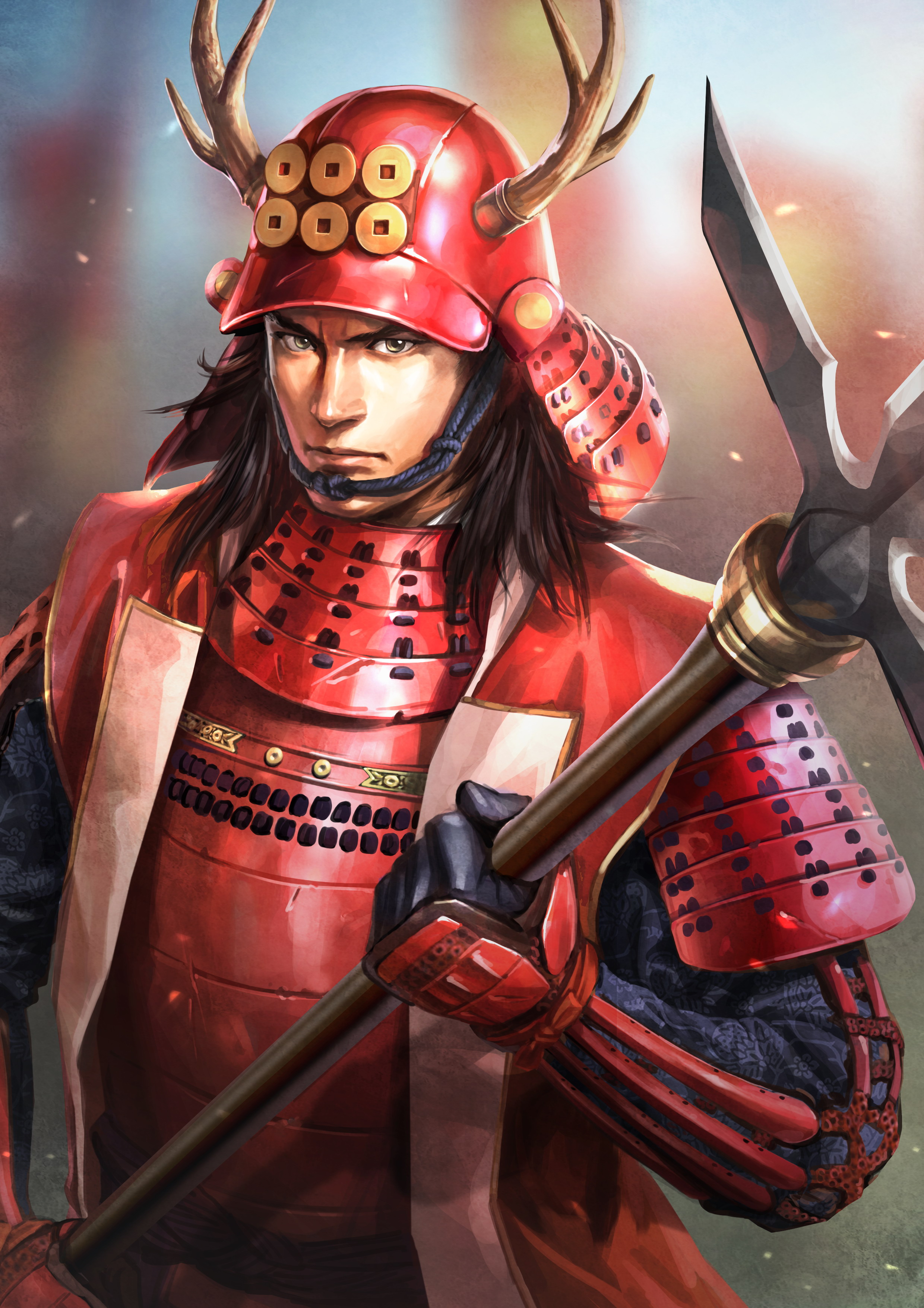 Новогодний самурай. Санада Юкимура Самурай. Юкимура Санада Samurai Warriors. Samurai Warriors Yukimura Sanada. Юкимура Санада арт.