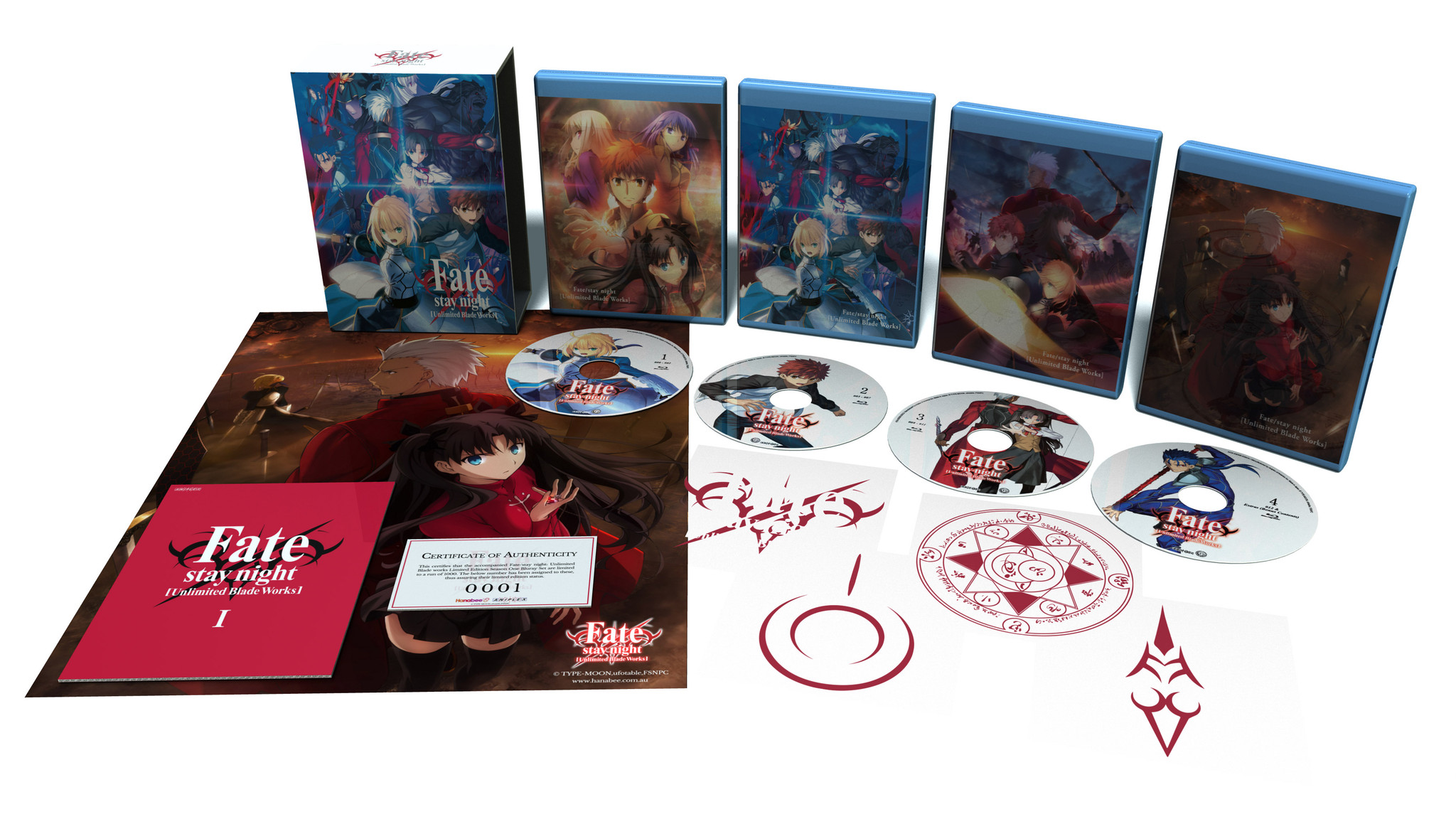 Fate/stay night [Unlimited Blade Works] Blu-Ray Set for July 2020